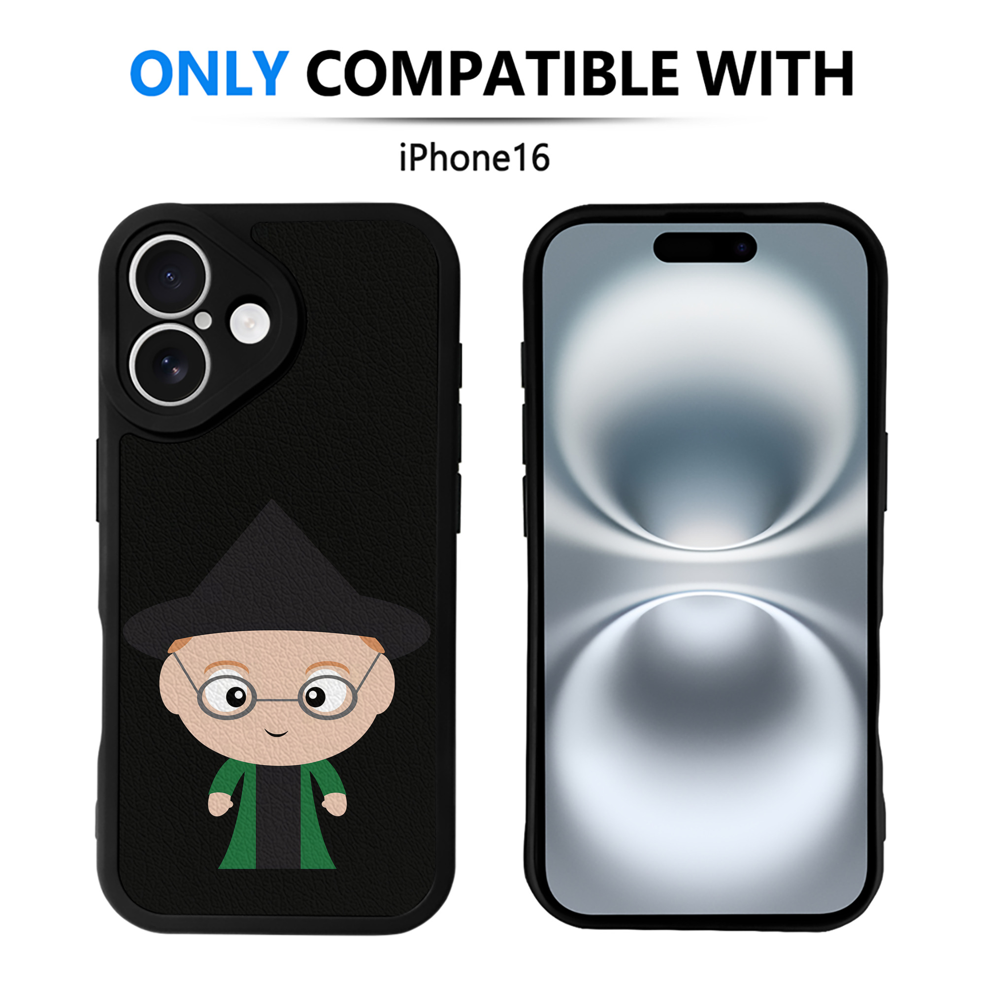 （画像用） Harry Potter ハリー・ポッターシリーズ 【iPhone 16シリーズ対応】シリコンスマホケース（レザー調） 材質：シリコン